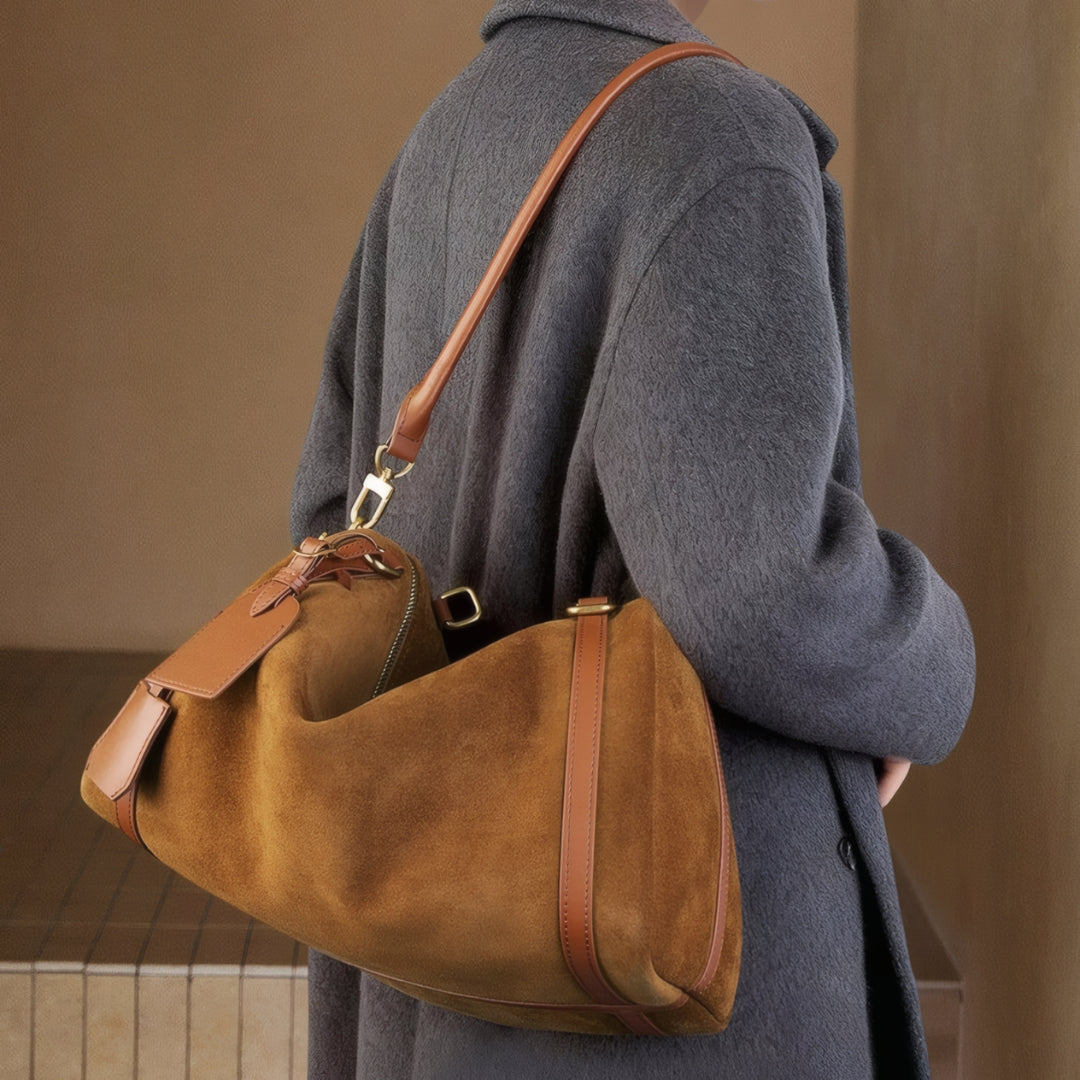 Voyageur Suede Shoulder Bag
