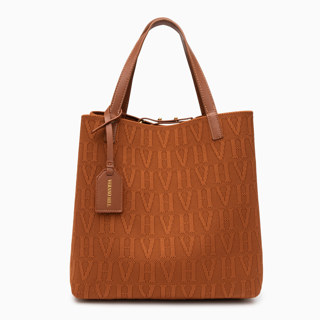 VH Textured Medium Tote Bag