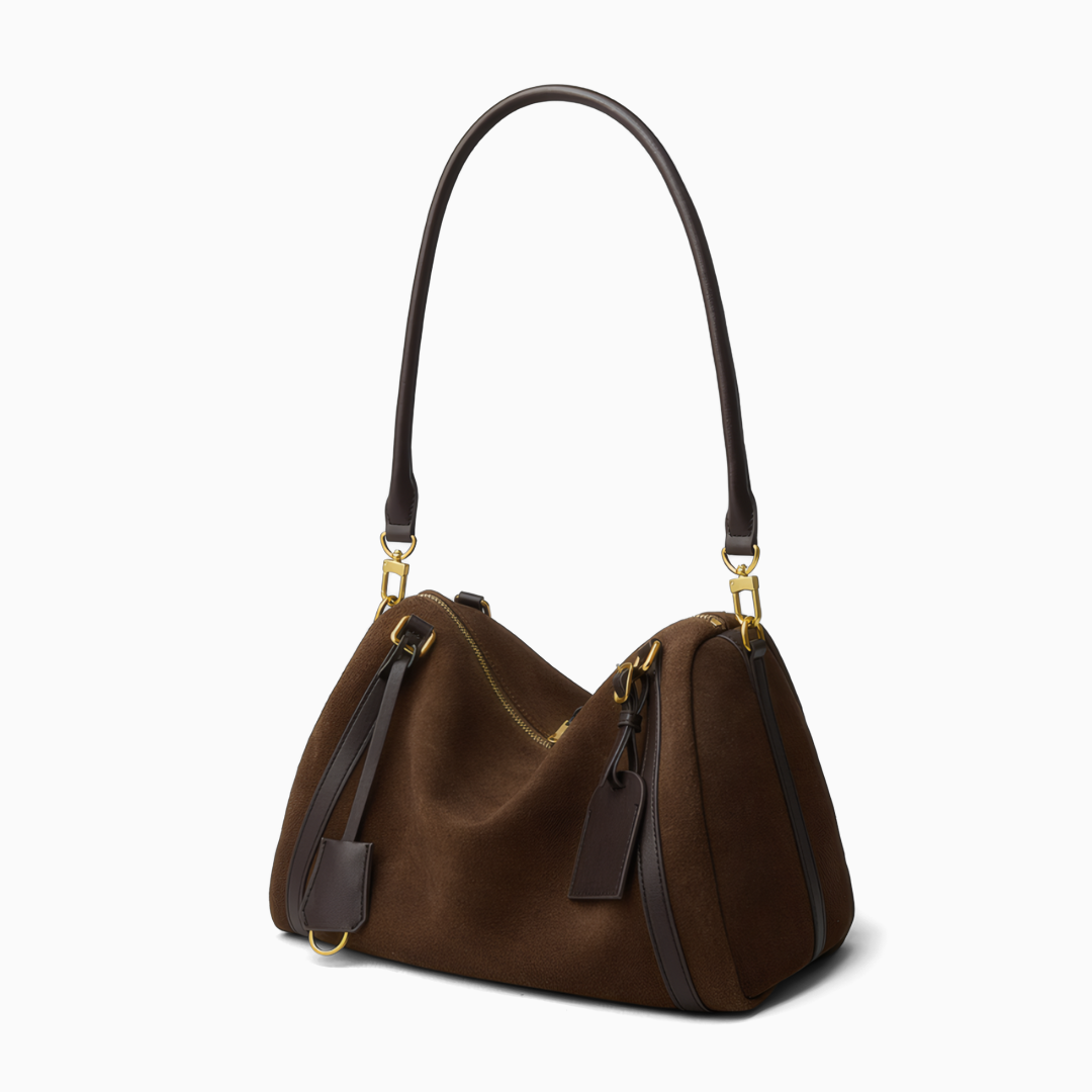 Voyageur Suede Shoulder Bag