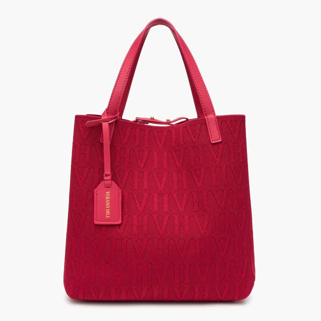 VH Textured Medium Tote Bag