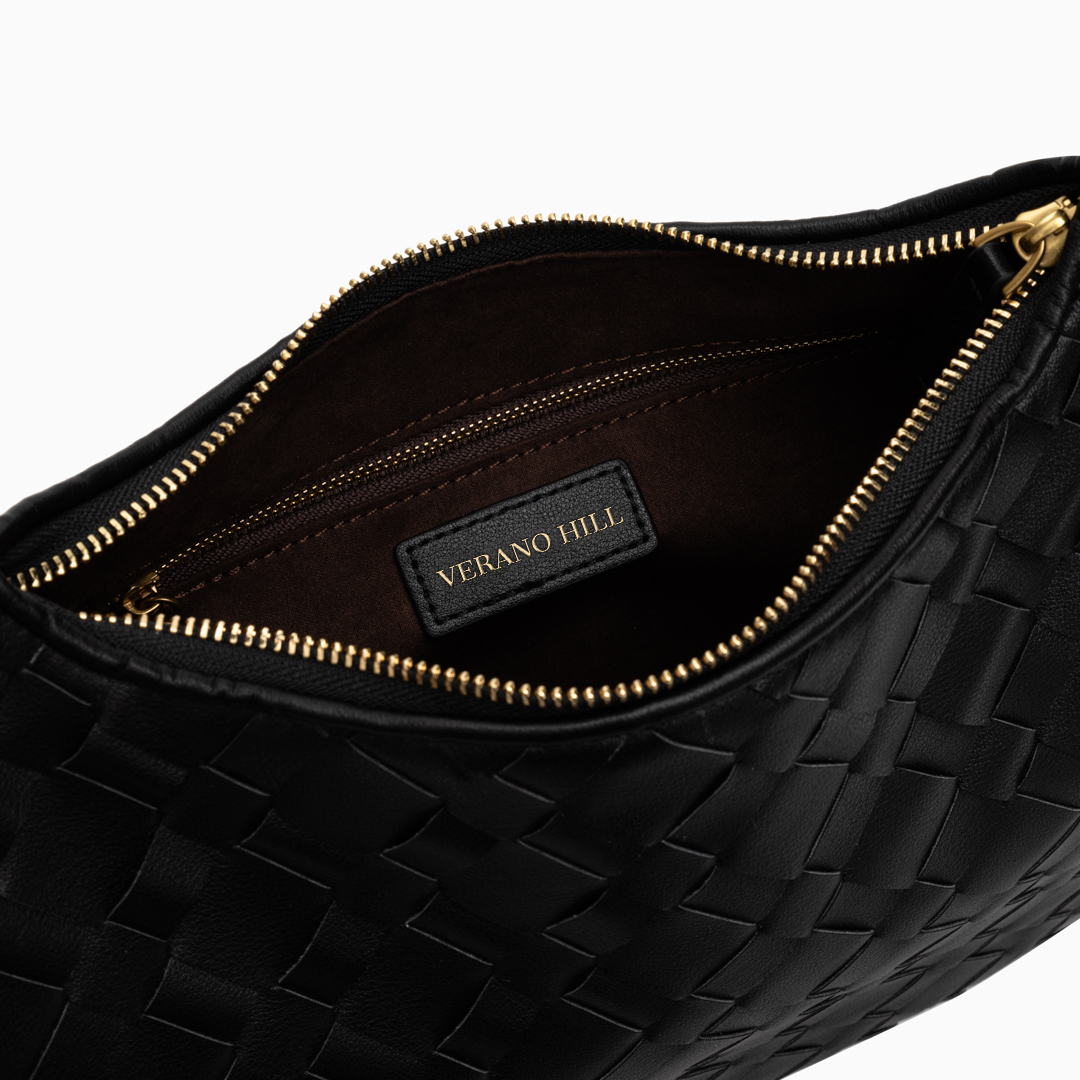 Elise Woven Shoulder Bag