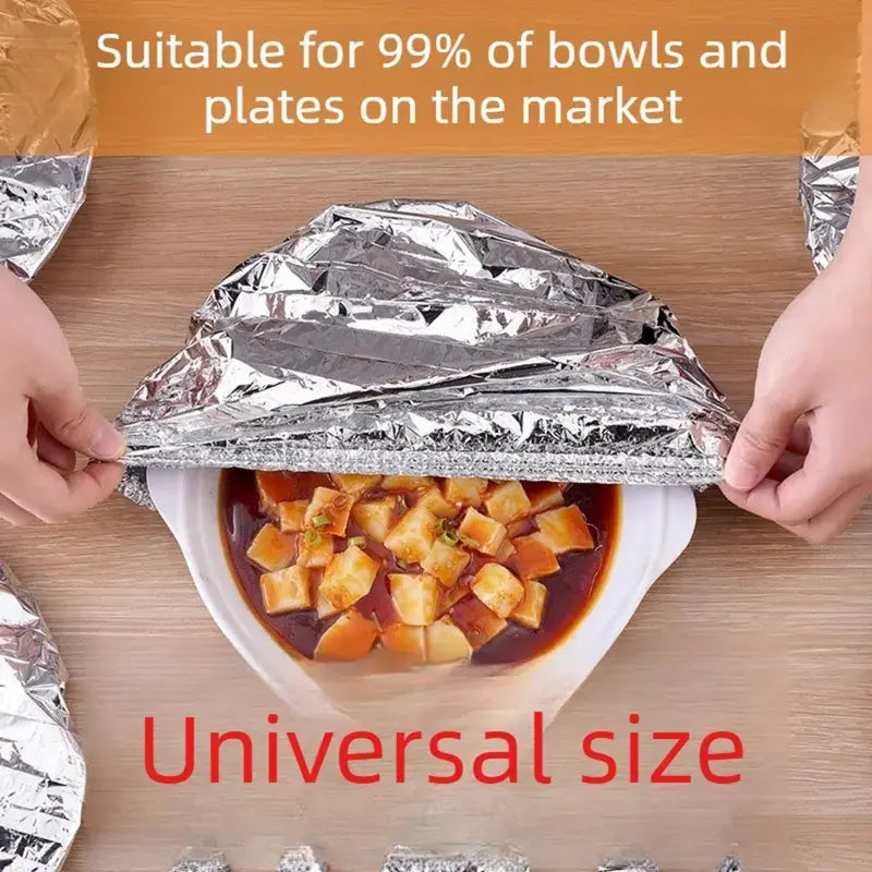 š²š„ Home dining table & food container aluminum foil heat-retaining cover