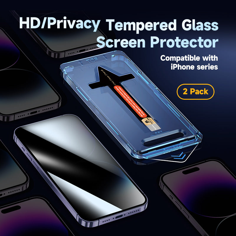 Anti-Spy Skärmskydd i Härdat Glas med Enkel Installation