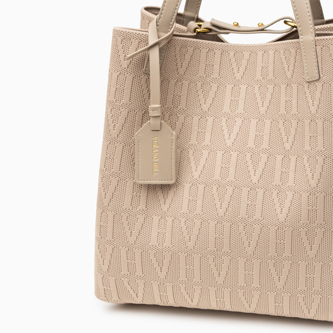 VH Textured Medium Tote Bag
