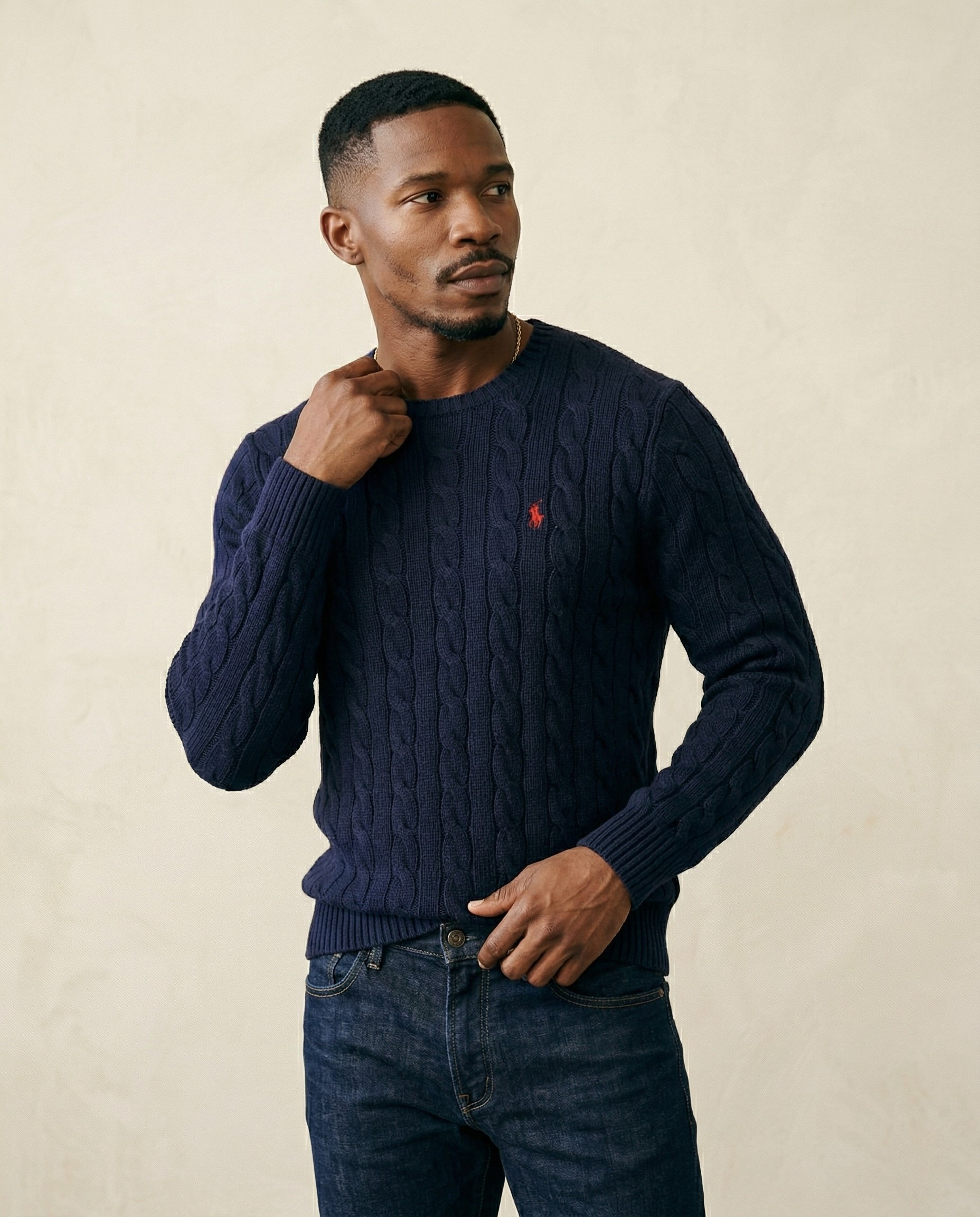 RL Cable-Knit Cotton Jumper