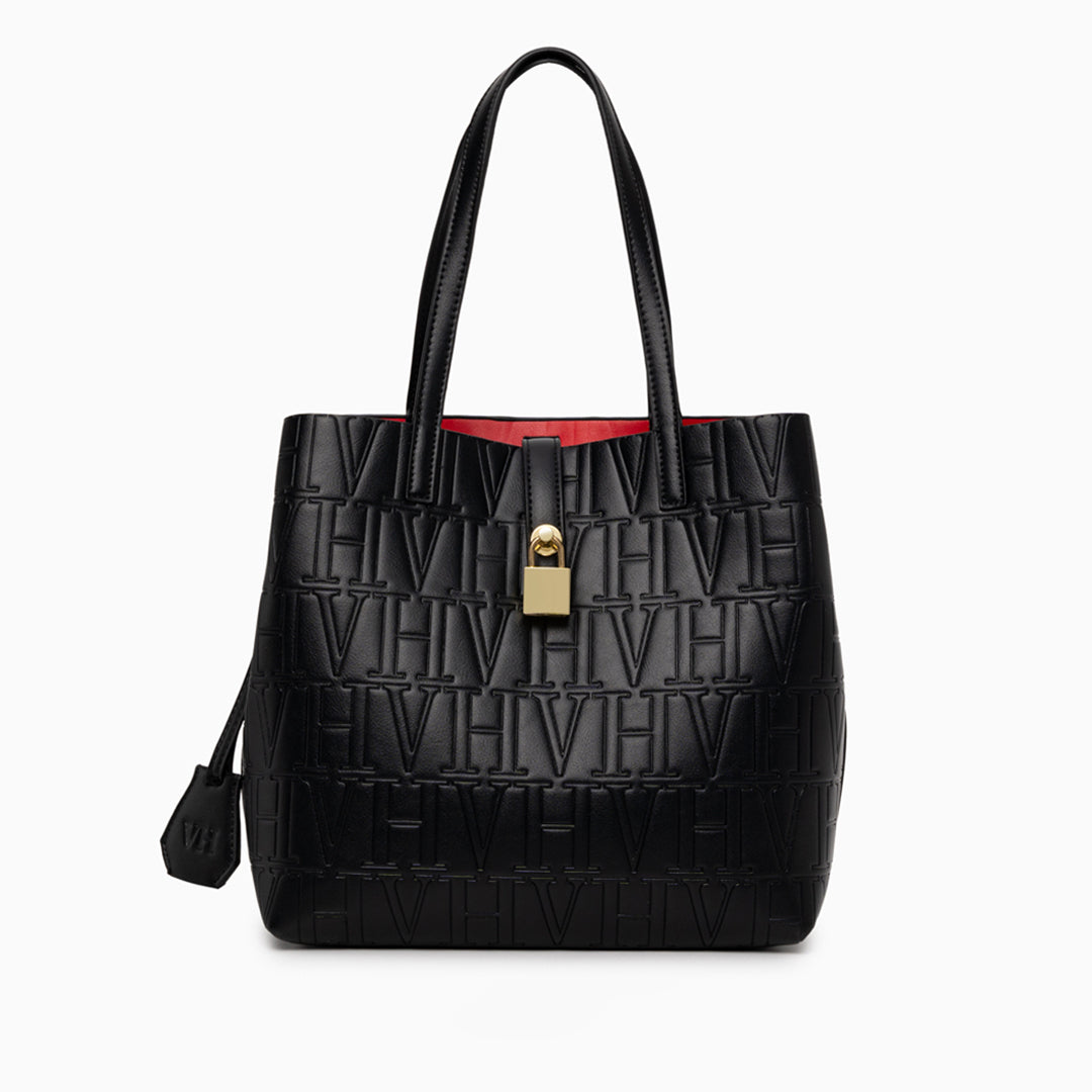 VH Embossed Shoulder Bag