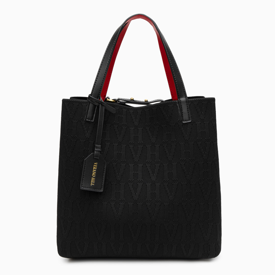 VH Textured Medium Tote Bag