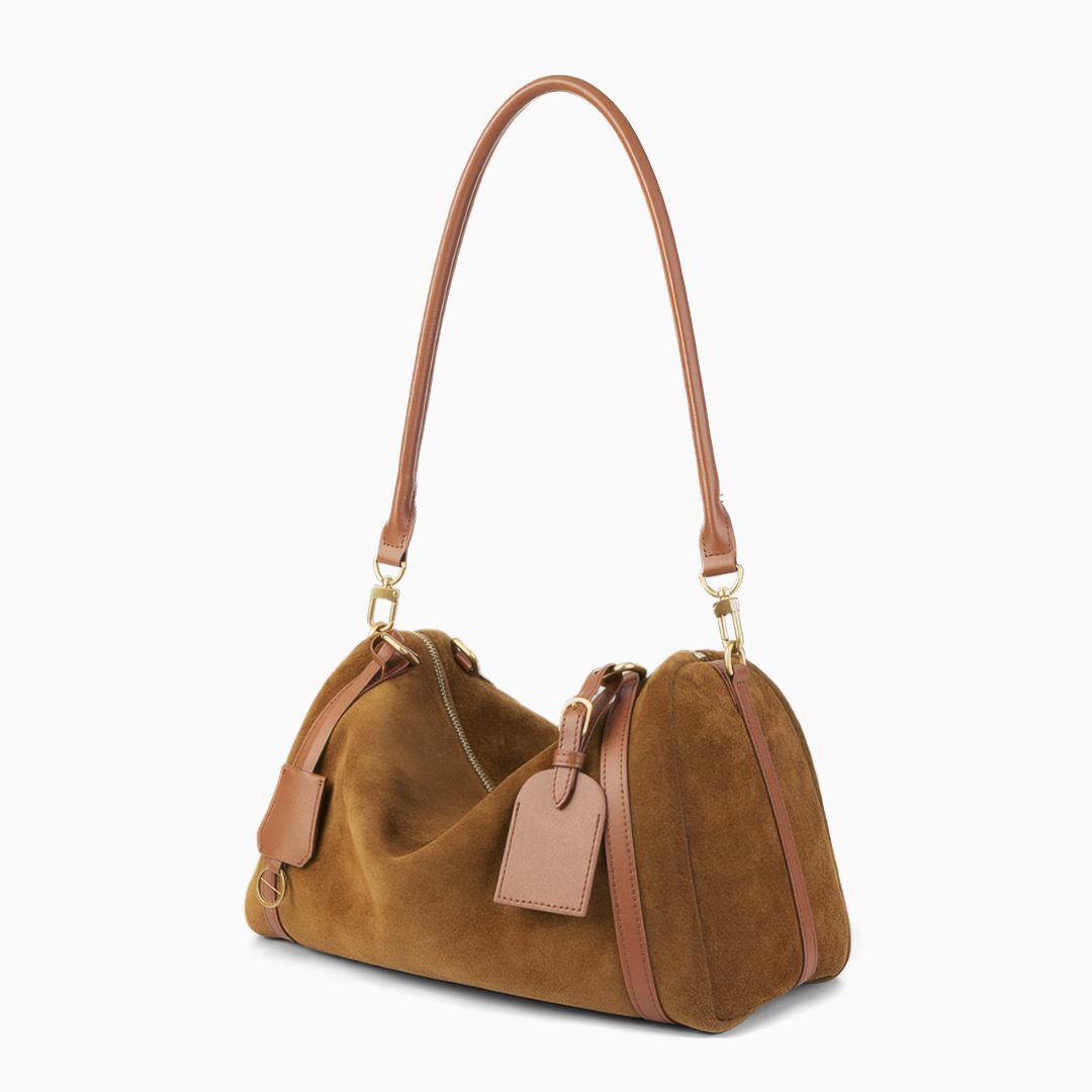 Voyageur Suede Shoulder Bag