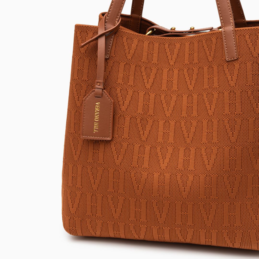 VH Textured Medium Tote Bag