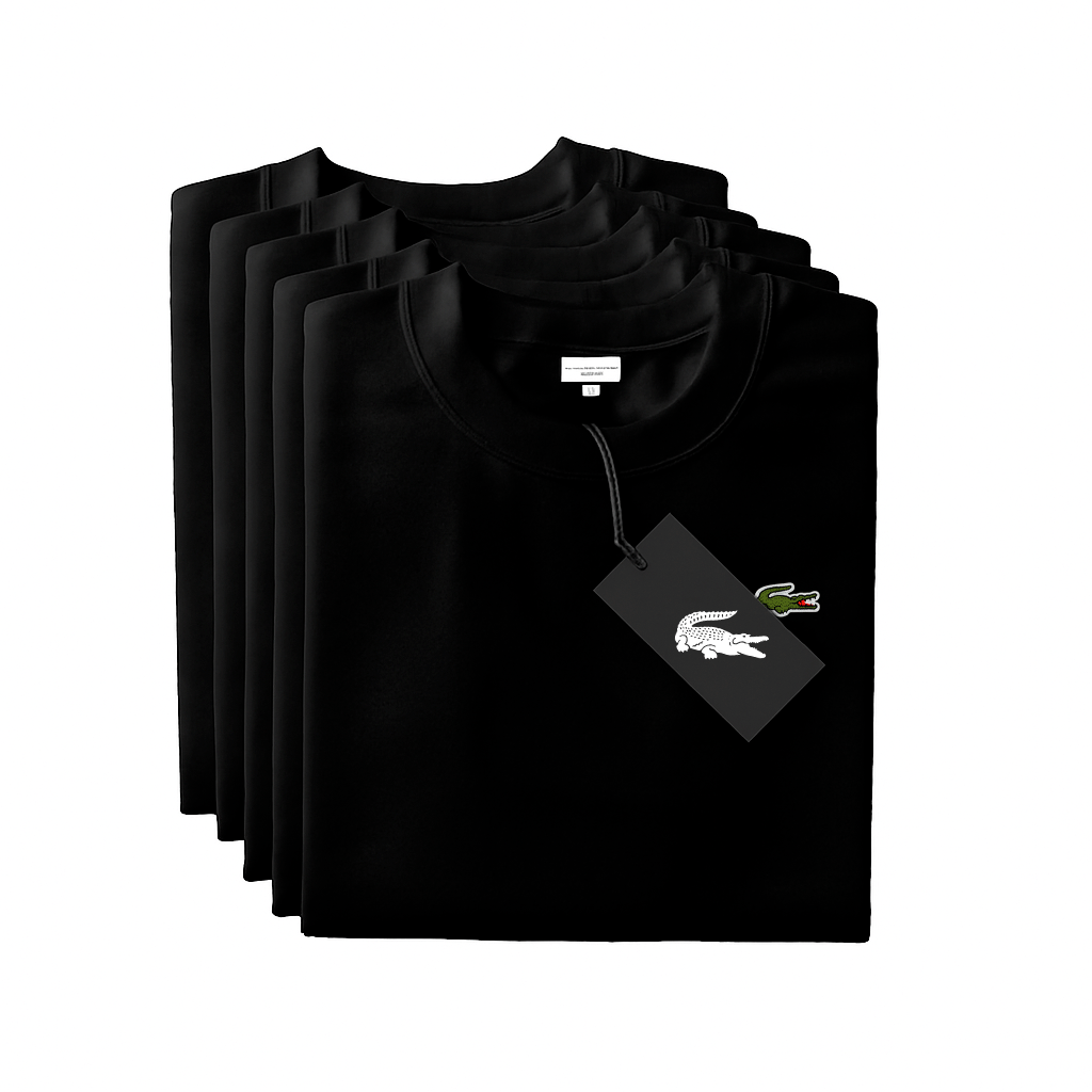 [BUY 1 GET 5] Premium T-Shirt Kit – Lacoste Essential (5 - Shirts)