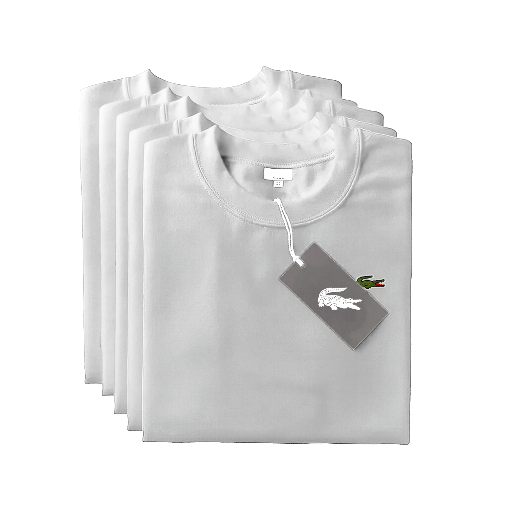 [BUY 1 GET 5] Premium T-Shirt Kit – Lacoste Essential (5 - Shirts)