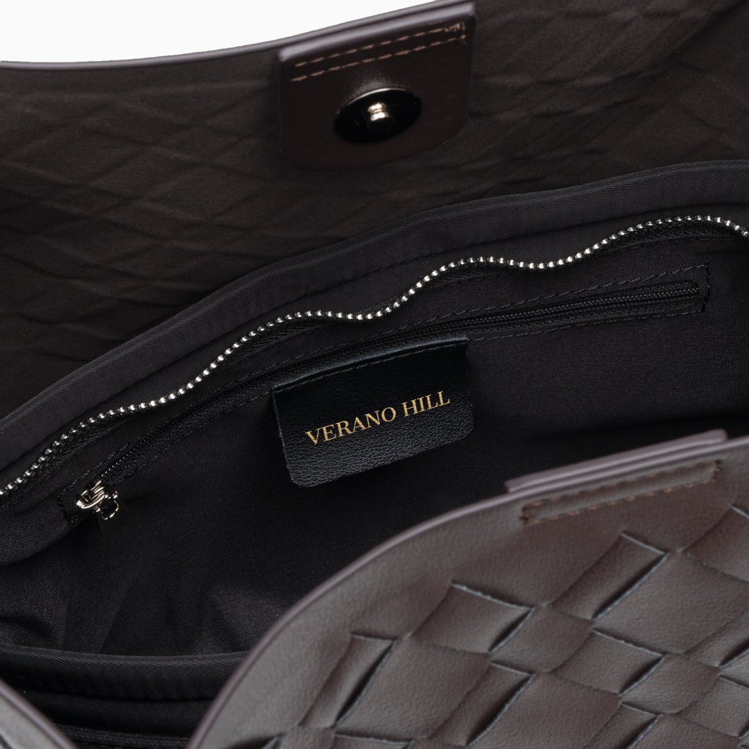 Mila Woven Shoulder Bag