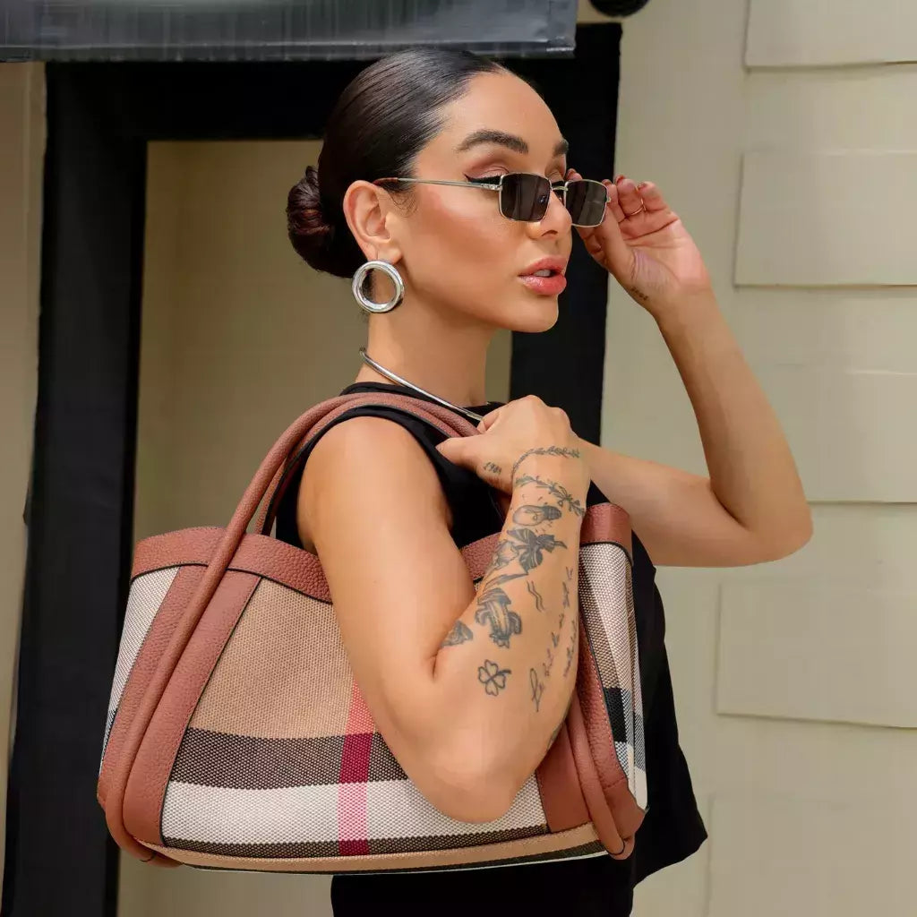 Verona™ Leather Tote + FREE Matching Luxury Organiser